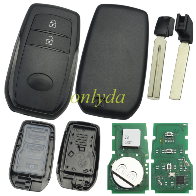 For TOYOTA YARIS 2020+  #231451-2561 2BUTTON  with 4A chip 433MHZ / 315MHZ, FCC B3H2K2R