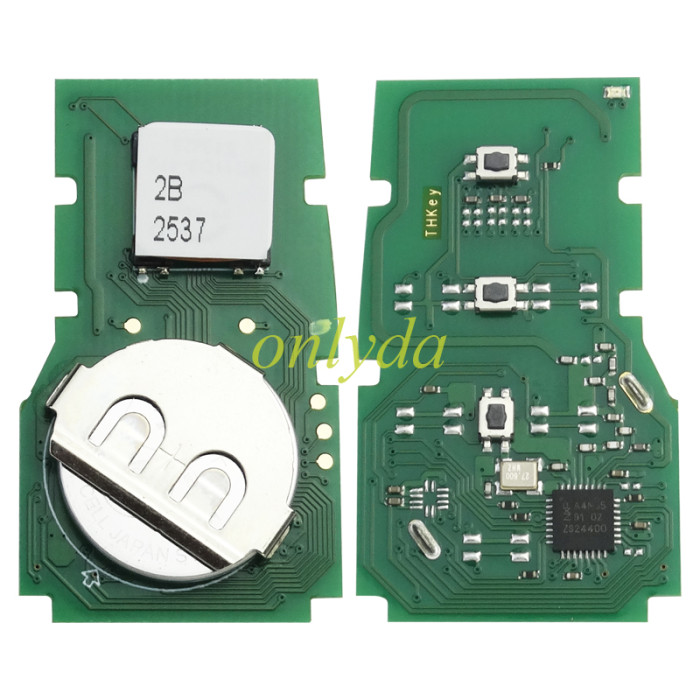 For TOYOTA YARIS 2020+  #231451-2561 2BUTTON  with 4A chip 433MHZ / 315MHZ, FCC B3H2K2R