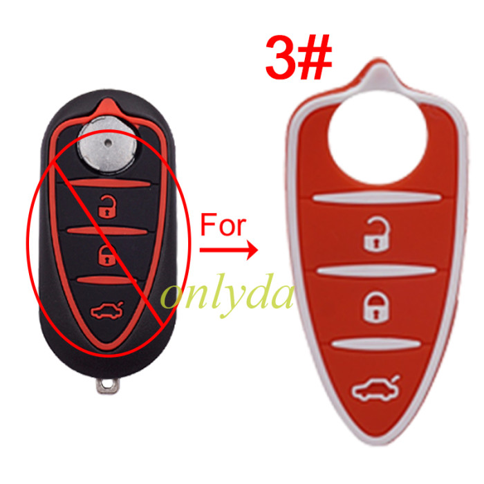 For Alfa 3 button remote key pad, pls choose color