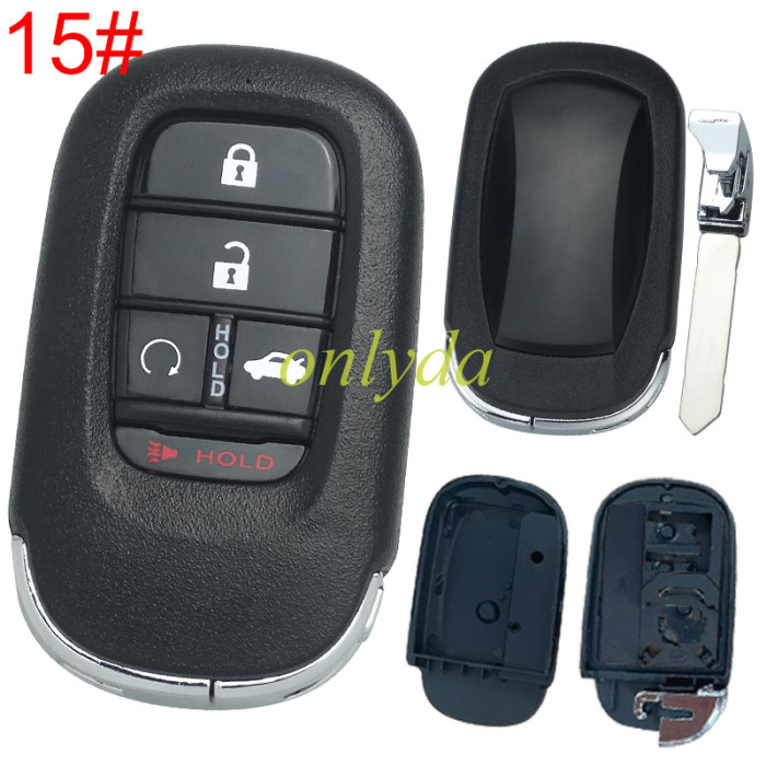Modified Honda 11th generation Civic key case without badge,  fit for VVDI PCB