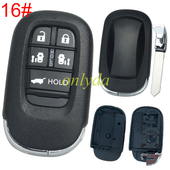 Modified Honda 11th generation Civic key case without badge,  fit for VVDI PCB
