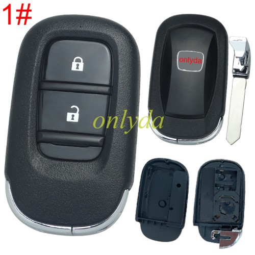 Modified Honda 11th generation Civic key case with logo,  fit for VVDI PCB