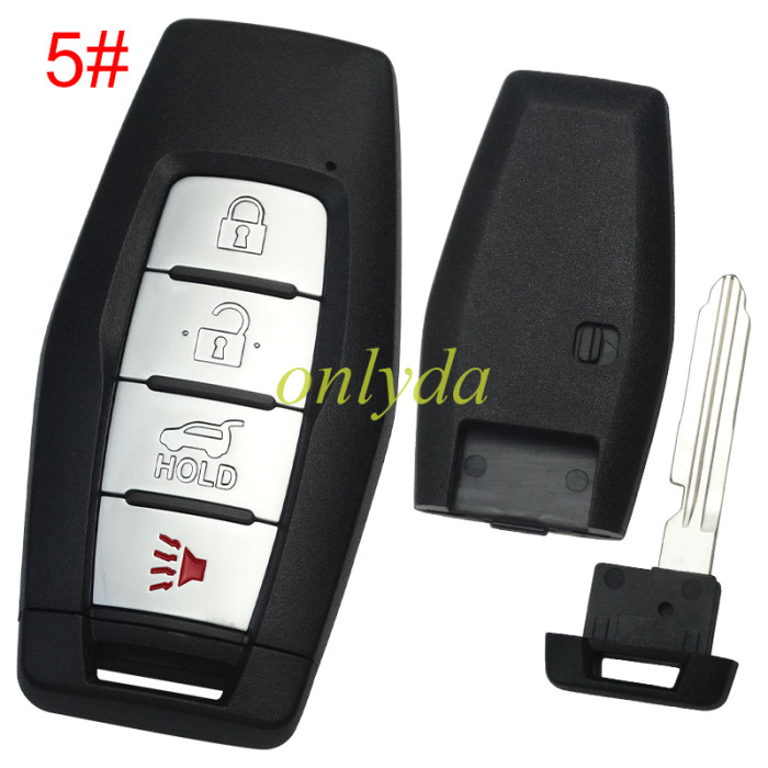 For Mitsubishi 2/2+1/3/3+1 button remote key shell without badge(please choose button )