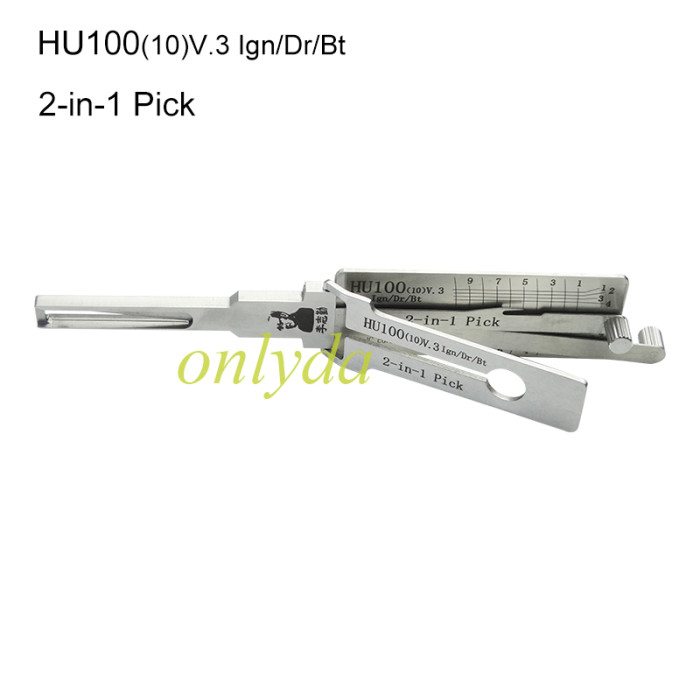 new Buick,new opel HU100(10)V.3 Ign/Dr/Bt 2-in-1 Pick and decoder together 3 in 1 genuine