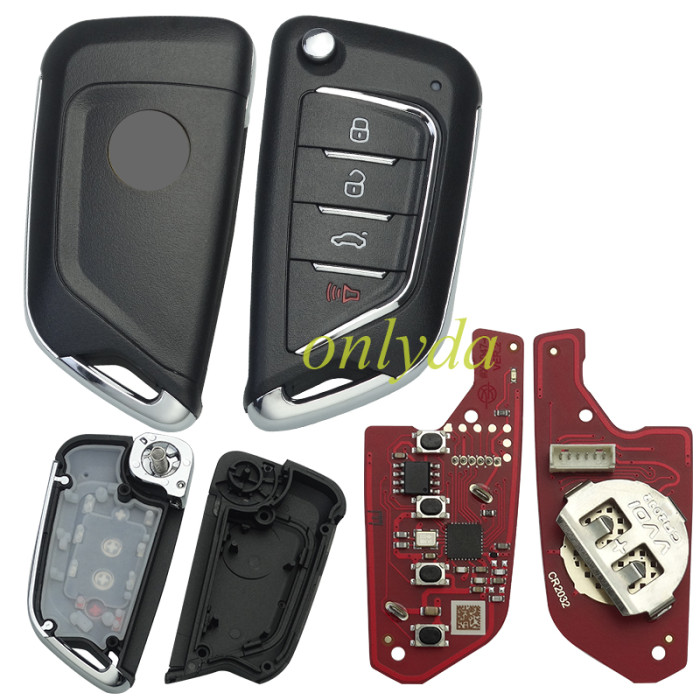 XKCD06EN Xhorse 4 Buttons  Fold Wired Remote 2nd Generation Universal Wired Remote Key (2nd generation of XKCD02EN)