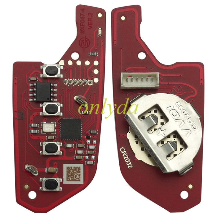 XKCD06EN Xhorse 4 Buttons  Fold Wired Remote 2nd Generation Universal Wired Remote Key (2nd generation of XKCD02EN)