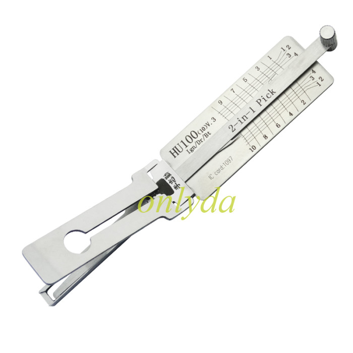 new Buick,new opel HU100(10)V.3 Ign/Dr/Bt 2-in-1 Pick and decoder together 3 in 1 genuine