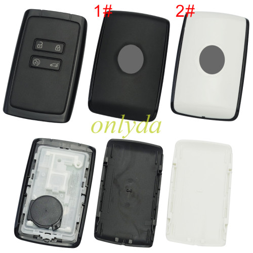 original Keyless Renault  CAPTUR 2018-2023  CLIO 2018-2023 ESPACE 2018-2023 MEGANE 2018-2023 ZOE 2018-2023  Smart Card Key 4 Buttons 433MHz  HITAG AES NCF29A1M ID4A   White Color/Black color   FCC ID: KR5IK4CH-01 OEM Part Number: 285977147R  original PCB+aftermarket key shell