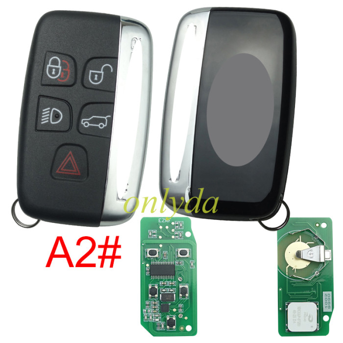 For Landroversmart key 4+1 button 433mhz/315mhz with 7945 chipchangeable lD Range Rover Sport, Vogue, Evoque, Velar 2010+FCC ID: KOBJTF10A 5EOU40247 ( can change chip ID)