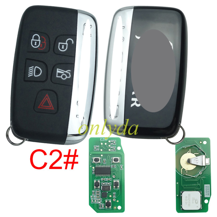 For Landroversmart key 4+1 button 433mhz/315mhz with 7945 chipchangeable lD Range Rover Sport, Vogue, Evoque, Velar 2010+FCC ID: KOBJTF10A 5EOU40247 ( can change chip ID)
