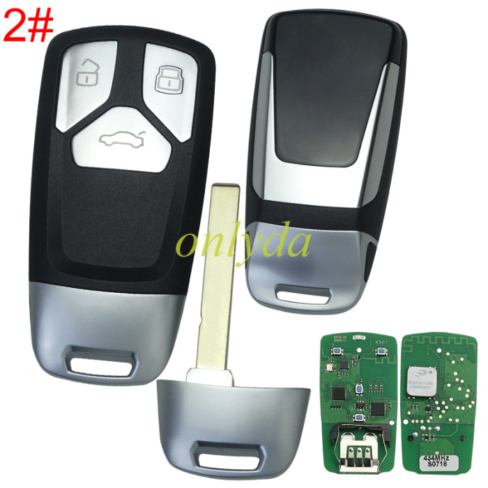 (Non-OEM Solution) KEYDIY MLB26 434 Mhz MLB for Audi Universal Smart Key , Works with Keydiy KD-MP, VVDI MLB Tool etc,pls choose button