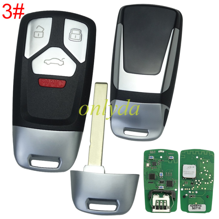 (Non-OEM Solution) KEYDIY MLB26 434 Mhz MLB for Audi Universal Smart Key , Works with Keydiy KD-MP, VVDI MLB Tool etc,pls choose button