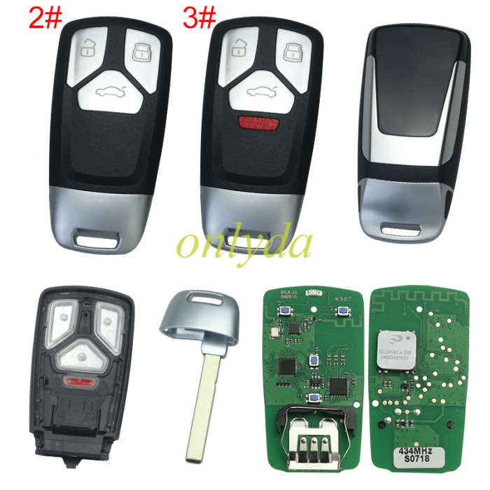 (Non-OEM Solution) KEYDIY MLB26 434 Mhz MLB for Audi Universal Smart Key , Works with Keydiy KD-MP, VVDI MLB Tool etc,pls choose button