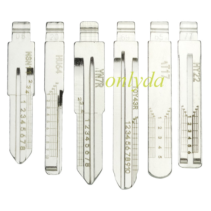 Keydiy blade sets 35 models, 5pcs of each, blade with scale