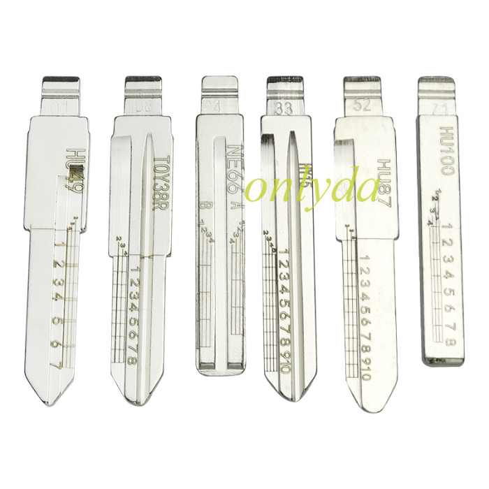 Keydiy blade sets 35 models, 5pcs of each, blade with scale