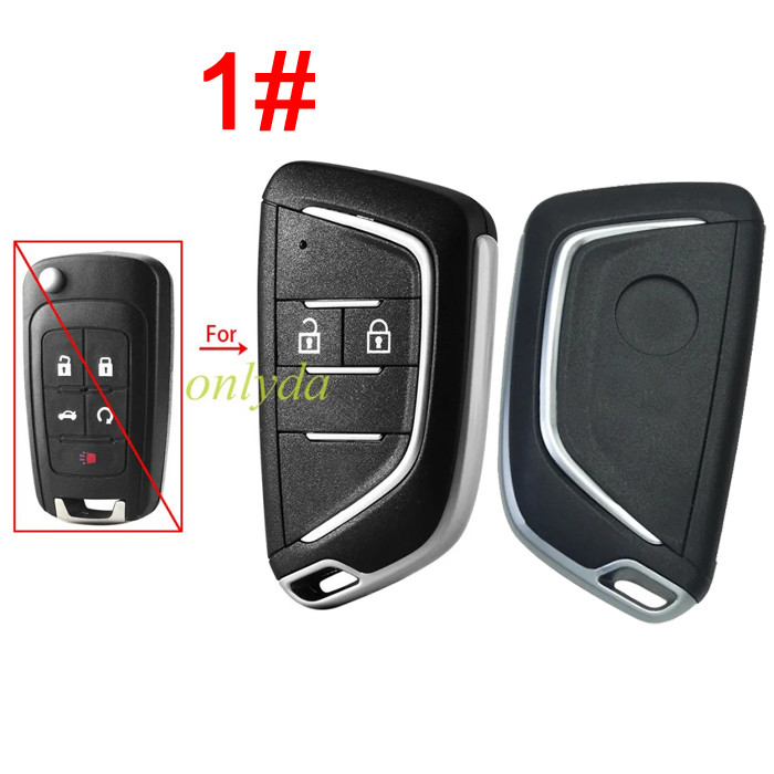 For Chevrolet modified 2/3/3+1/4+1/remote key blank with round badge place,(pls choose button )
