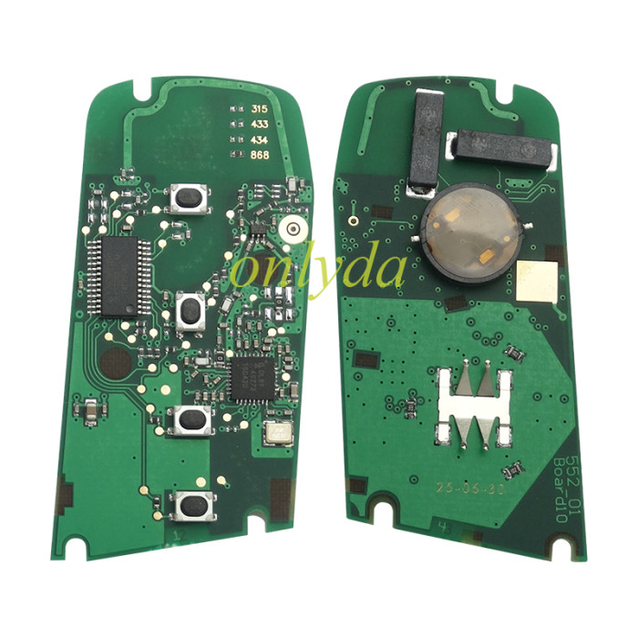 For BMW CAS4 /FEM Keyless remote key 3 Button/ 4 Button  with 49 / original PCF7953P Hitag Pro chip   KR55WK49863 with 315mhz /434mhz/868mhz/, pls choose frequency and model
