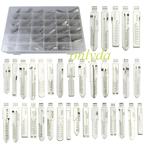 xhorse vvdi keydiy blade models 35 kinds, 5pcs of each