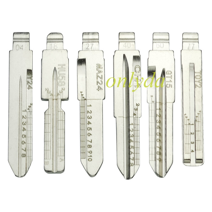 Keydiy blade sets 35 models, 5pcs of each, blade with scale