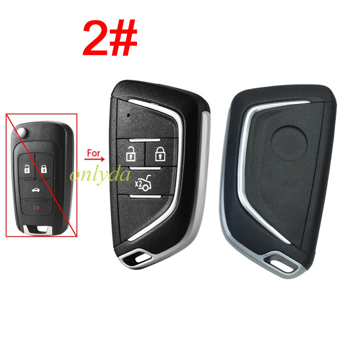 For Chevrolet modified 2/3/3+1/4+1/remote key blank with round badge place,(pls choose button )