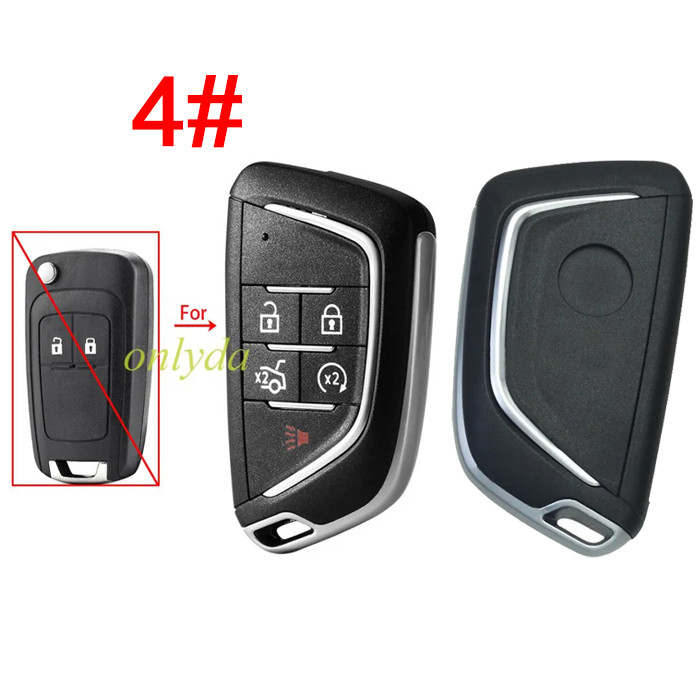For Chevrolet modified 2/3/3+1/4+1/remote key blank with round badge place,(pls choose button )