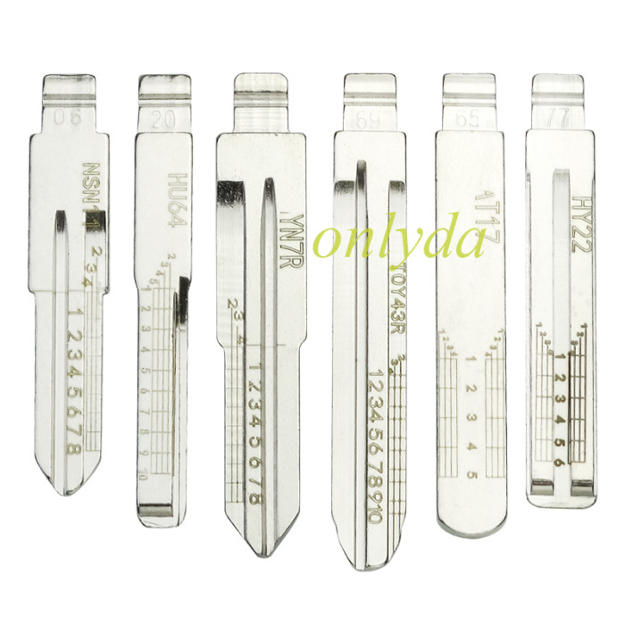Keydiy blade sets 35 models, 5pcs of each, blade with scale
