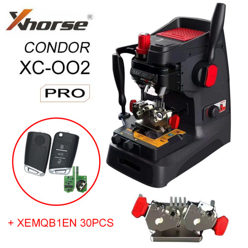 Original Xhorse Condor XC-002Pro keycutter Mechanical Key Cutting Machine with 30pcs XEMQB1EN
