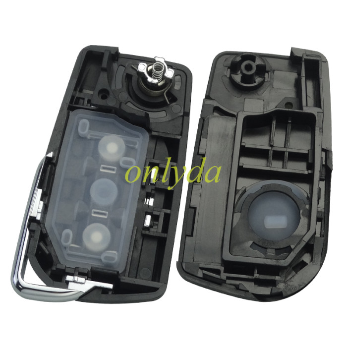 For Toyota remote key blank with VA2 balde with badge , pls choose button model