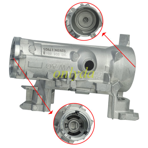 For VW CADDY MK3 Golf MK5 ignition start switch steering lock 1KO905851B use forTiguan Passat Sagitar Golf Skoda Octavia, Separate locking frame without head, with badge/without badge
