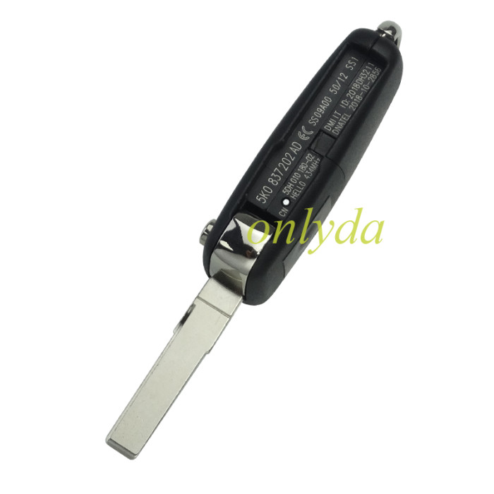 KYDZ  VW 4 button  with original MQB chip keyless go remote key  7N5837202AD 7N0837202D ID:2015DJ6124 434MHZ