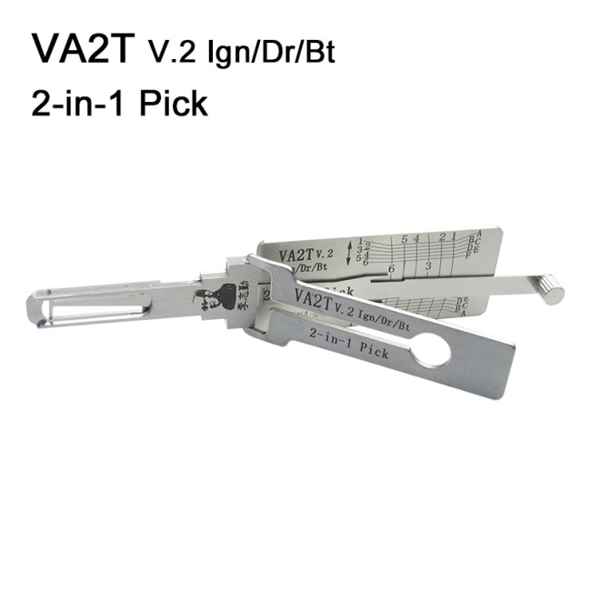 VA2T V.2 Ign/Dr/Bt 2-in-1 Pick, for ignition lock, door lock, and decoder, genuine !  used for Peugeot 307,408