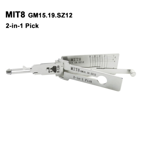 Lishi MIT8 GM15.19.SZ12 2-in-1 Pick used for Mitsubishi/Chrylser/Chevrolet