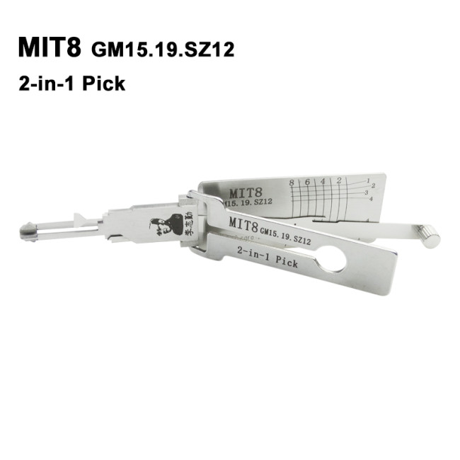 Lishi MIT8 GM15.19.SZ12 2-in-1 Pick used for Mitsubishi/Chrylser/Chevrolet