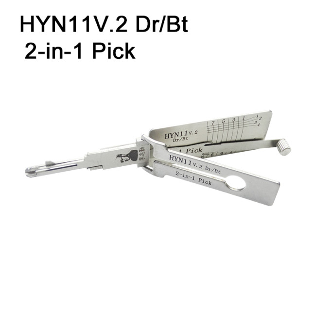 Hyundai HYN11V.2 Dr/Bt 2-in-1 Pick old car decoder and lockpick combination genuine ! used for Tucson Elantra Kia Maxima Cerato RIO