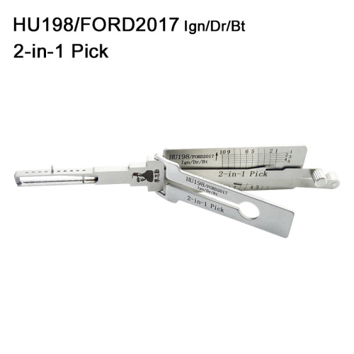 For Ford 2017 year 3 in 1 decode and lockpick HU198/FORD2017 Ign/Dr/Bt