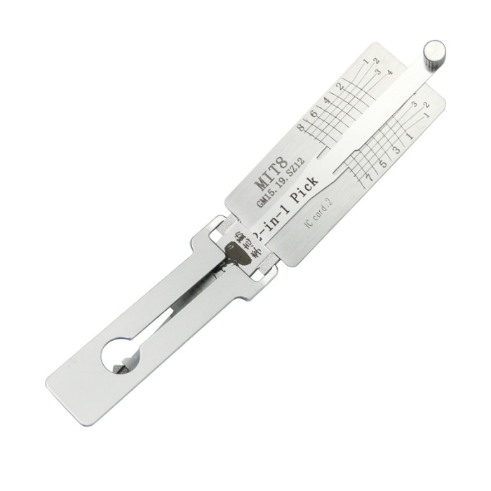 Lishi MIT8 GM15.19.SZ12 2-in-1 Pick used for Mitsubishi/Chrylser/Chevrolet