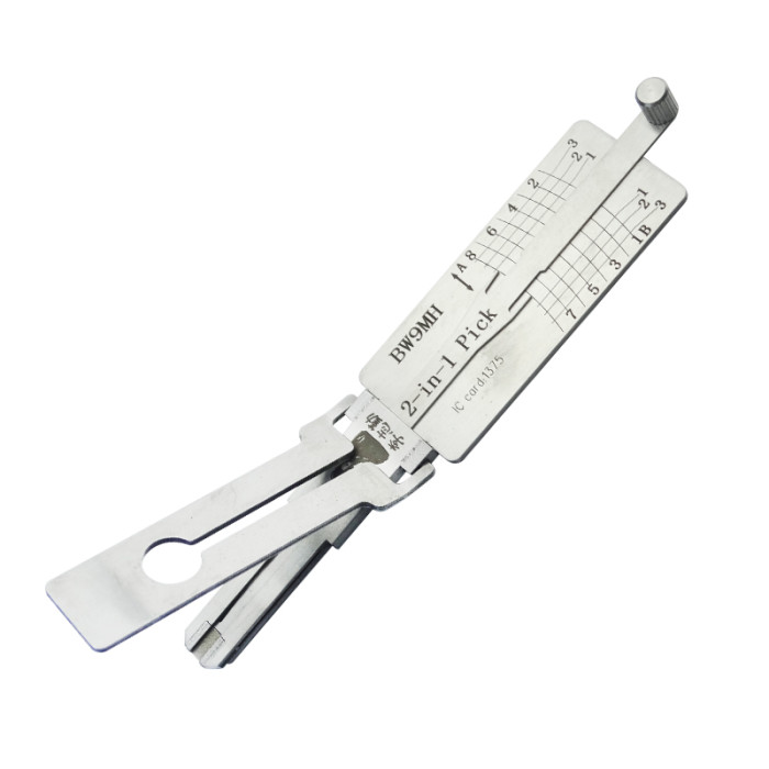 BW9MH BMW motorcycle 2 in 1 lockpick and decoder