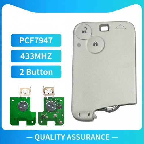 85% new original Renault Laguna &Velsatis & Espace Renault:Laguna II 2 button card pcf7947-434mhz key profile:Renault Smart