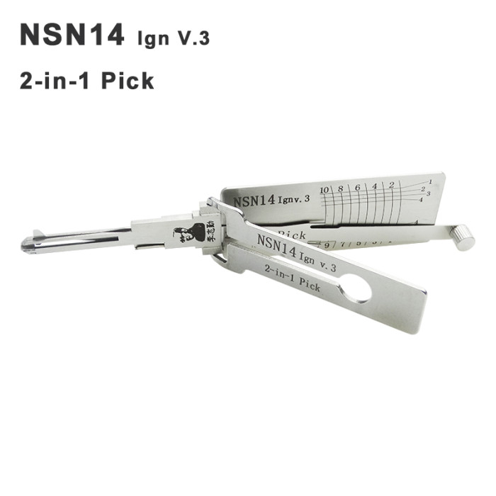 NSN14 Ign V.3 Lishi 2 in 1 decoder and lockpick only for ignition lock