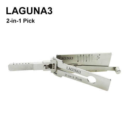 For Lishi laguna 3 lock pick and decoder together  2 in 1 used for Renault Laguna