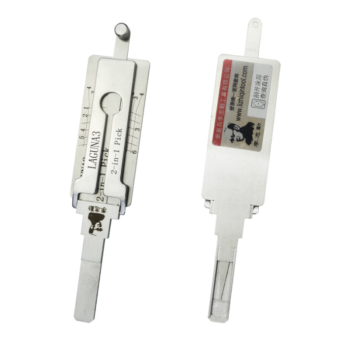 For Lishi laguna 3 lock pick and decoder together  2 in 1 used for Renault Laguna