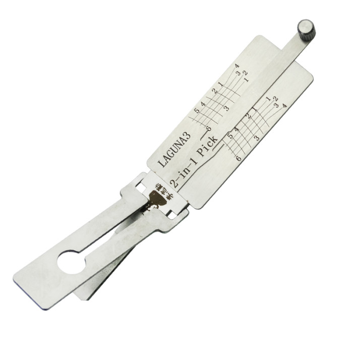 For Lishi laguna 3 lock pick and decoder together  2 in 1 used for Renault Laguna