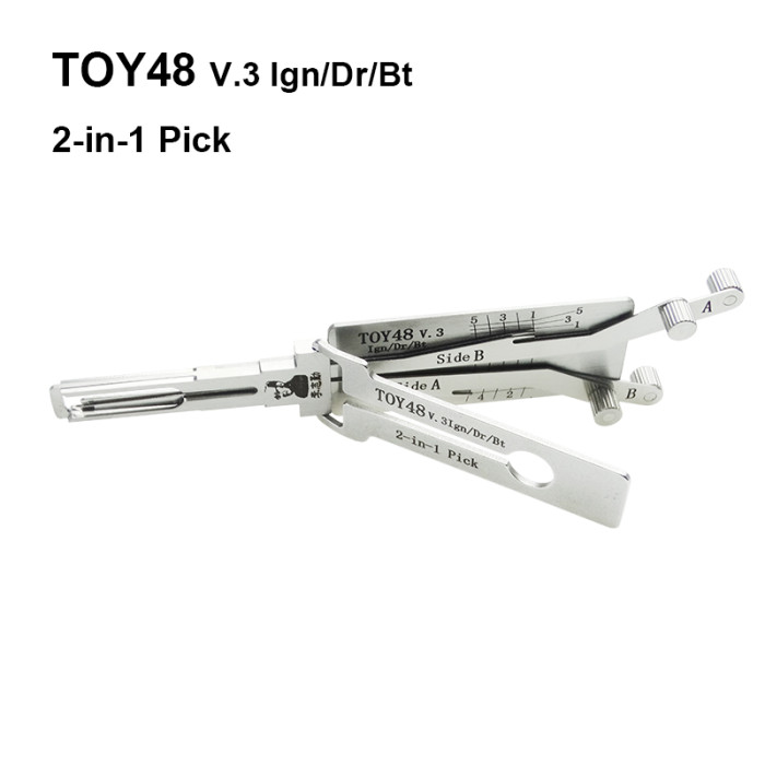 TOY48 v.3 Ign/Dr/Bt 2-in-1 Pick, for ignition lock, door lock, and decoder,  genuine !used for  Toyota Crown