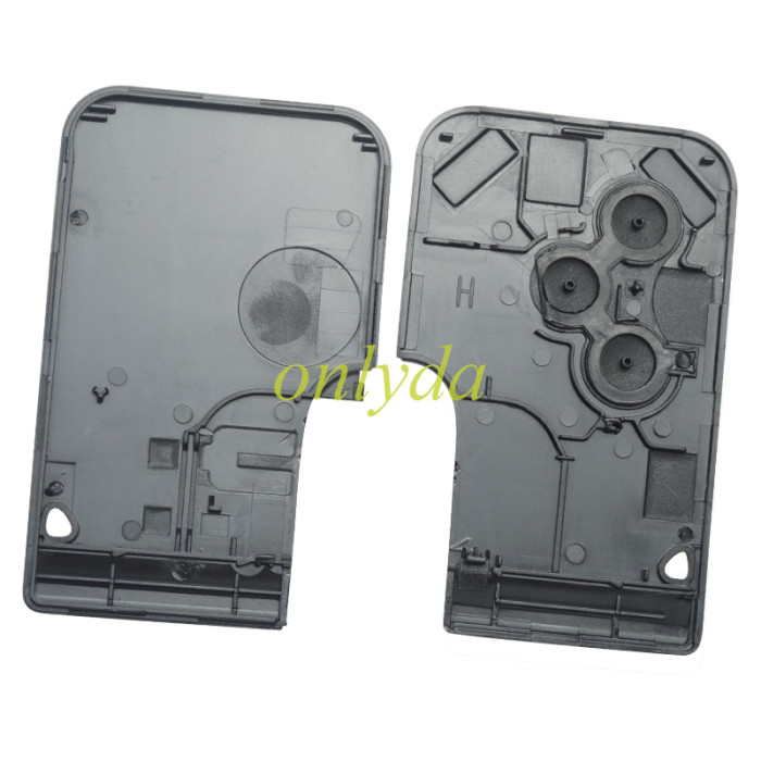 For Renault  Megane 3 button 434Mhz & aftermarket PCF7947A chip & blade - with badge
