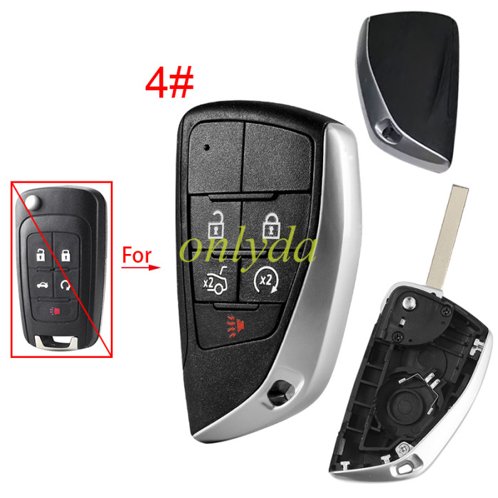 For Chevrolet  modified remote key  shell with cross badge place ,please choose button