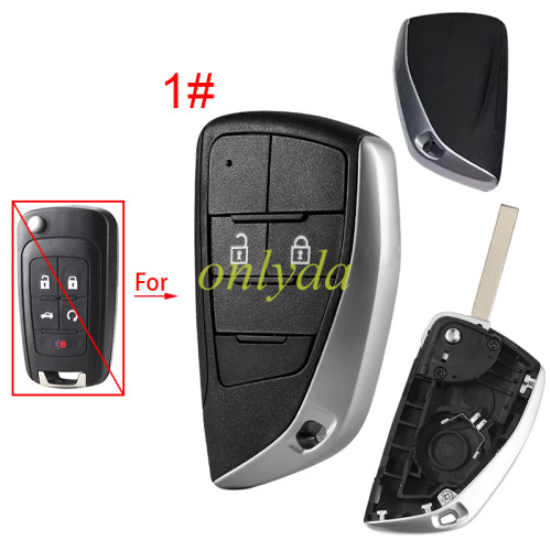 For Chevrolet  modified remote key  shell with cross badge place ,please choose button