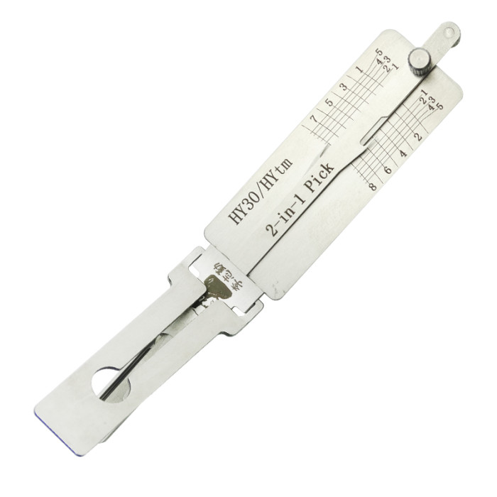 For HY30 Lishi 2 in 1 decode and lockpick for Hyundai