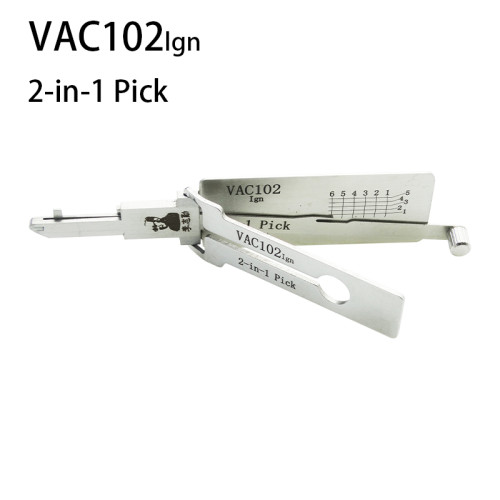 For VAC102 renault flat key  2 in 1 decoder and lockpick only for ignition lock