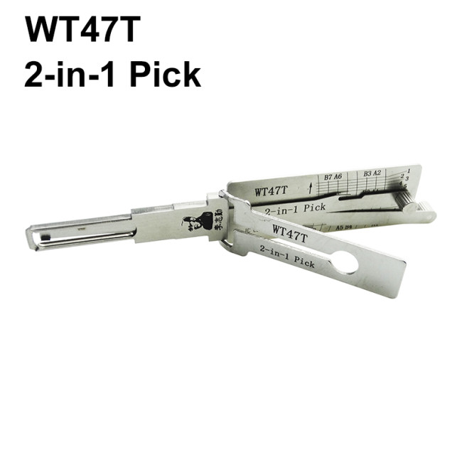 For Lishi WT47T lock pick and decoder together 2 in 1used for BAIHC New SAAB
