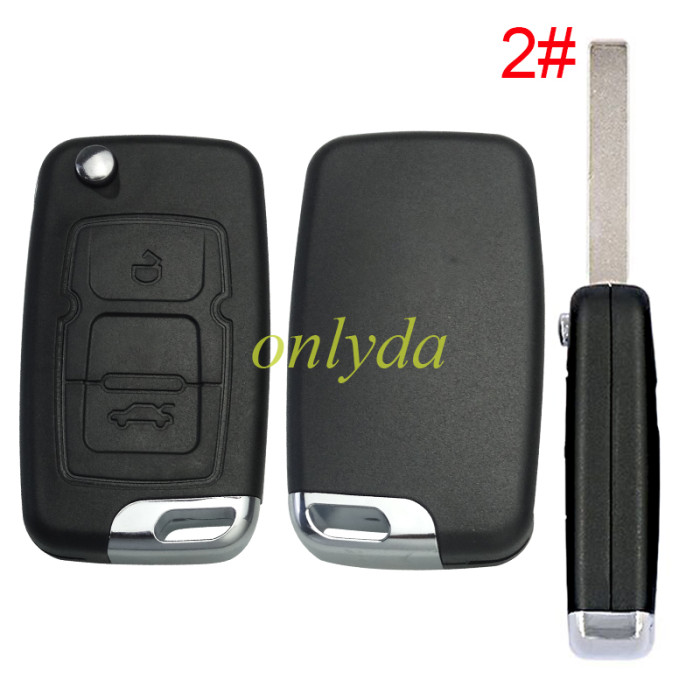 For Geely 2 button remote key blank,please choose the blade